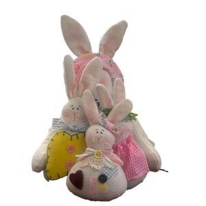 EASTER HUG &‎ LUV BUNNY RABBIT MOMMA  & BUNNIES NWT